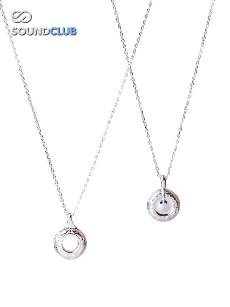 Sterling Silver Flute Key Necklace (Open holed version) Di Zhao Flutes